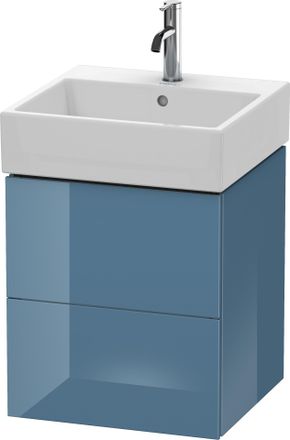 Duravit Duravit L-cube Mueble De Pared, 2 Cajones, 48,4 X 45,9 Cm, Para Vero Air 235050, Color: Laca De Alto Brillo Stone Blue - Lc627404747