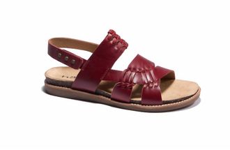 H&auml;lsa Footwear Womens Bella Sandals In Dark Red