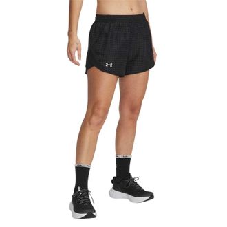 Under Armour Fly By-hardloopshort voor dames met opvallend ontwerp (Zwart)