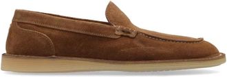Dolce & Gabbana Schoenen van het type loafers - Dames - Loafers - Beige - 40 EU - Leer - Schoenen