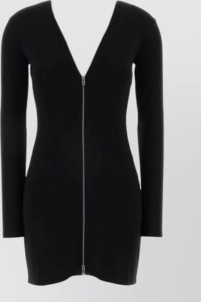 Alexander Wang stretch viscose bodycon mini dress v neckline