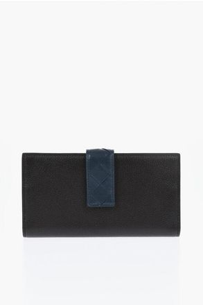 Bottega Veneta Portafoglio In Pelle Saffiano con Dettaglio Intrecciato taglia Unica