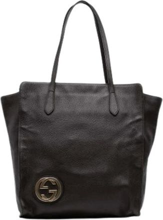 Gucci Pre-owned Tote Bags, female, Brown, Size: ONE SIZE Pre-owned Tote Bag