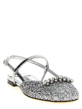 Jimmy Choo London Belinda Flat - Silver