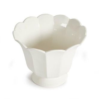 Napa Home & Garden Mirabelle Fluted Cachepot Large in White at Nordstrom