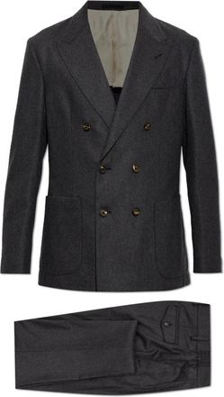 Eleventy Woolen Suit - Heren - Business pakken - Grijs - 2XL - Wol - Kostuums