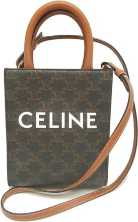 Celine Gold Coated Canvas Tote Bag (Pre-Owned)