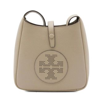 Tory Burch Tory Burch, Shoulder Bags, female, Gray, Size: ONE SIZE Perforated Logo Shoulder Bag