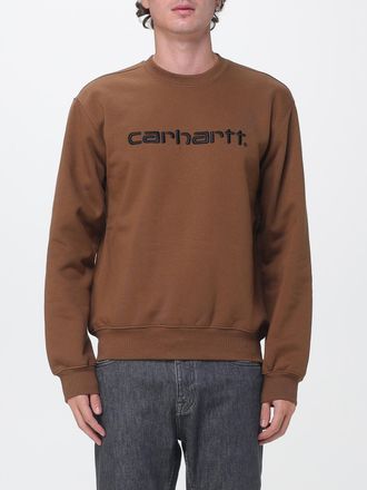 Carhartt Work in Progress Felpa girocollo in misto cotone con logo a contrasto e spalle cadute
