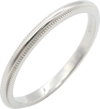 Tiffany & Co. Silver Platinum 950 Band Ring (Pre-Owned)