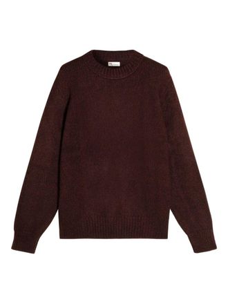 Doppiaa Burgundy Appio Textured Knit Sweater