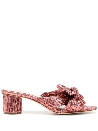 Loeffler Randall Sandali con effetto metallizzato - Rosa