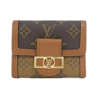 Louis Vuitton Pre-owned Monogram Portefeuille Dauphine Compact Wallet - Dames - Pre-owned - Bruin - Maat: ONE Size