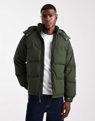 Levi's Rockridge - Piumino corto verde scuro con cappuccio