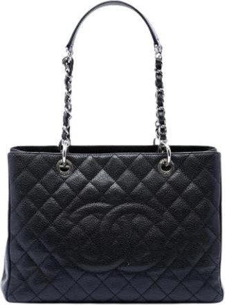 Chanel Pre-owned Grand Shopping Tote - Dames - Vintage Shopper - Zwart - ONE Size - Leer - Vintage
