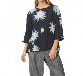 Masai Becca Patterned Blouse In Muted Lime