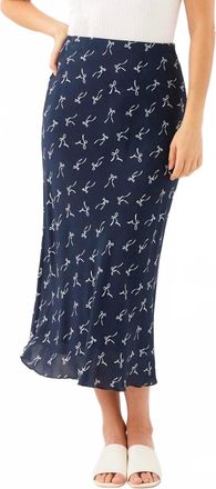 Karen Kane Bias Cut Midi Skirt In Print
