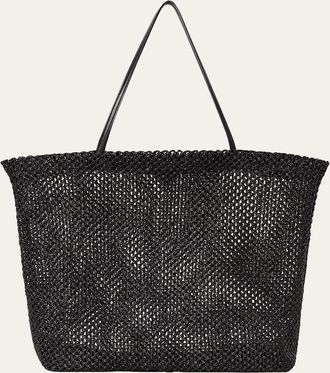 The Row Barn Tote Bag in Synthetic Raffia