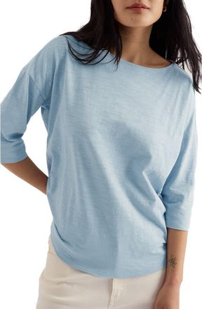 Seasalt Cornwall Tremayne Quay Organic Cotton Top in Blue Fog at Nordstrom, Size 10