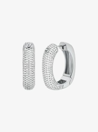 Michael Kors Pav&eacute; Square Hoop Earrings