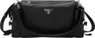 Prada Explore Leren Tas - Heren - Tassen - Zwart - Maat: ONE Size Zijde