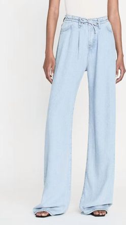Frame Denim Rigid Denim High Rise Wide Jeans In Calabria