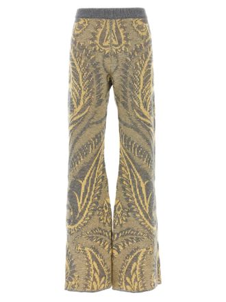Etro Multicolor Wool Flared Womens Pants
