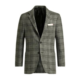 Kiton Heren, Jassen, Grijs, Maat: M Kasjmier