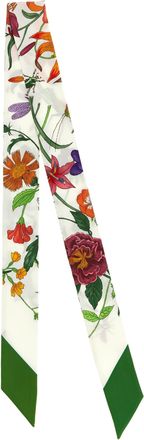 Gucci Womens Bicolor Silk Foulard Accessory