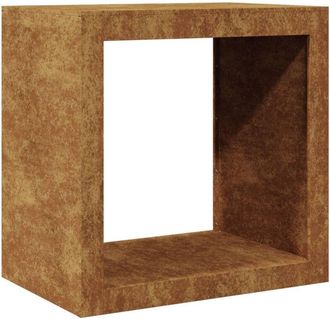 vidaXL Le&ntilde;ero 60x40x60 Cm Acero Oxidado Vidaxl