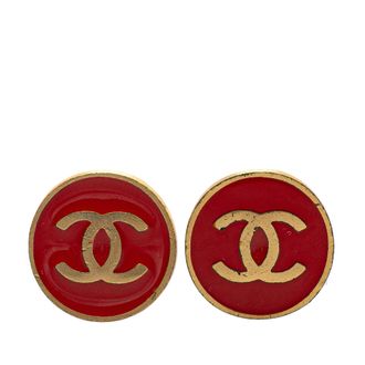 Chanel Cc Logo Ronde Oorbellen