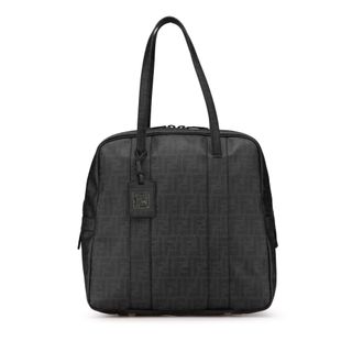 Fendi Gestructureerde Schoudertas met Ritssluiting