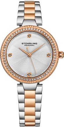 Stührling Symphony Quartz Silver Dial Ladies Watch M18004