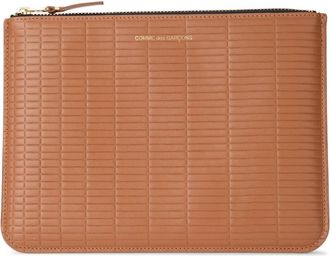 Comme Des Gar&ccedil;ons Bustina Portemonnee - Dames - Clutches - Bruin - ONE Size - Leer - Tassen