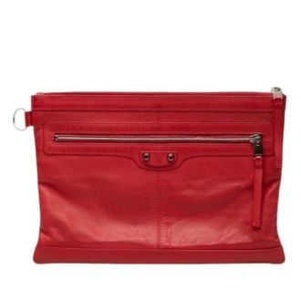 Balenciaga Pre-owned Borsa a mano in pelle di agnello - - Pre-owned - Donna - Rosso - ONE SIZE