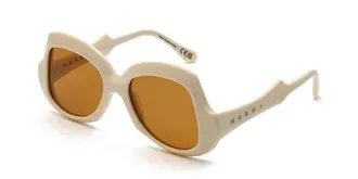 Marni Quelyfish Cream KHO Mens Sunglasses White Size 54