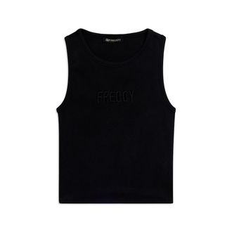 Freddy Canotta Cropped con logo FREDDY ricamato