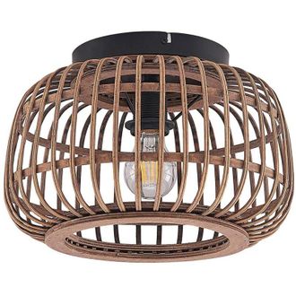 Lindby L&aacute;mpara De Techo bominio En Marr&oacute;n Madera - Lindby