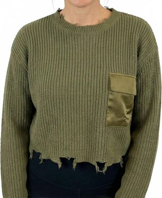 SER.O.YA Womens Devin Sweater In Green
