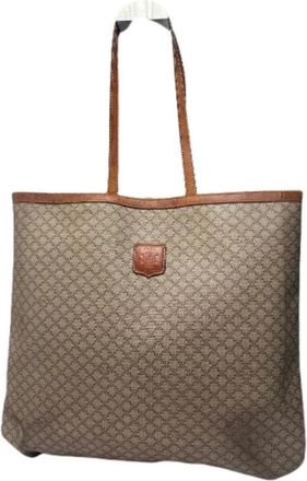 Celine Pre-owned Vintage Tote Bag - Dames - Vintage Shopper - Beige - ONE Size - Leer - Vintage