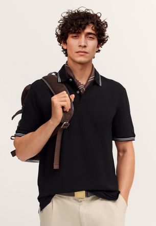 Bugatti Herren Polo Modern Fit van puur katoen