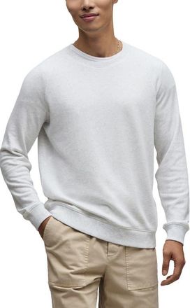 Barefoot Dreams Crewneck French Terry Sweatshirt in Heather White at Nordstrom, Size Xx-Large