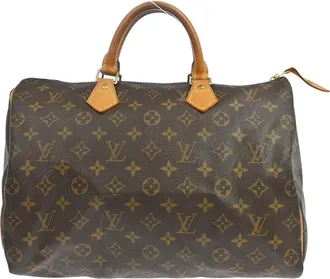 Louis Vuitton Speedy Monogram Brown Canvas Handbag (Pre-Owned)