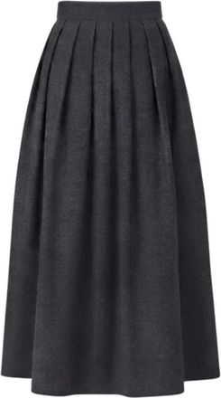 Antonelli Utopia Skirt - Dames - Midirokken - Grijs - S - Wol - Rokken