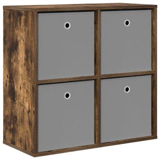 vidaXL Aparador Con Caj&oacute;n Roble Ahumado 68,5 X 32 X 67 Cm Vidaxl