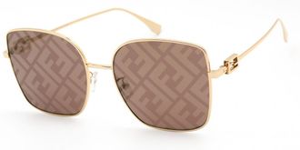 Fendi FE 40013U 30G Womens Sunglasses Gold Size 59