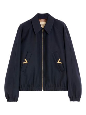 Valentino Garavani VGold bomberjack met zak - Blauw