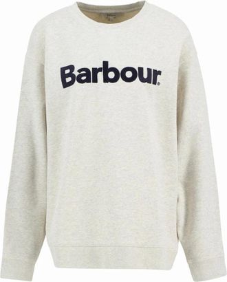 Barbour Hartland Crew Sweatshirt - Dames - Sweatshirts - Grijs - M - Katoen - Hoodies & sweatvesten
