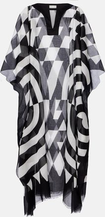 Dries Van Noten Printed cotton kaftan