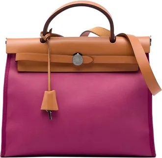 Herm&egrave;s Pre-owned Hermes Toile Herbag Zip 31 Satchel Ladies 4H9ILFIKT63R09EN